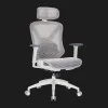 Крісло офісне OfficePro Atlas OC630-W-LG-LG (White/Light Gray) (UA)