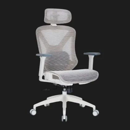 Крісло офісне OfficePro Atlas OC630-W-LG-LG (White/Light Gray) (UA)