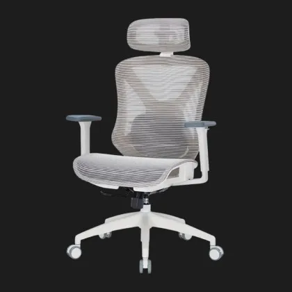Крісло офісне OfficePro Atlas OC630-W-LG-LG (White/Light Gray) (UA)