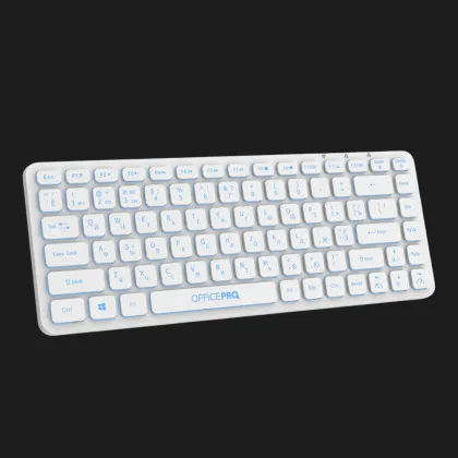 Клавиатура OfficePro SK790W Wireless/Bluetooth (White) (SK790W) (UA)