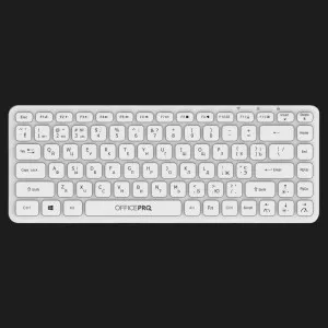 Клавіатура OfficePro SK790W Wireless/Bluetooth (White) (SK790W) (UA)