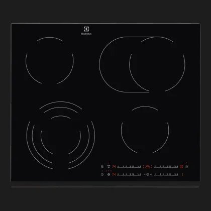 Варильна поверхня Electrolux електрична, 60 см (EHF46547XK) (Black)