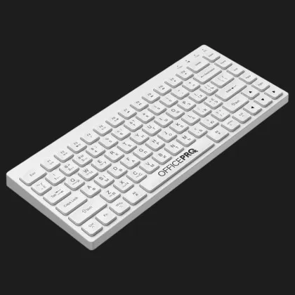 Клавиатура OfficePro SK955W Wireless/Bluetooth (White) (SK955W) (UA)
