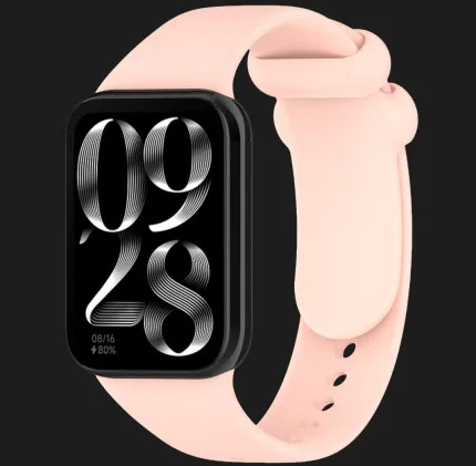 Ремешок силиконовый для Xiaomi Smart Band 10 Pro/9 Pro/8 Pro/Redmi Watch 6/5/4 (Light Pink)