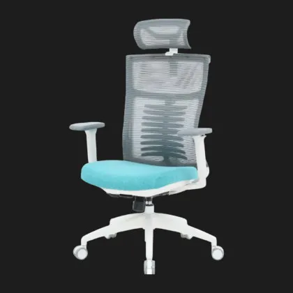 Крісло офісне Officepro Balance OC550-W-DG-BL (White/Dark Gray/Blue) (UA)