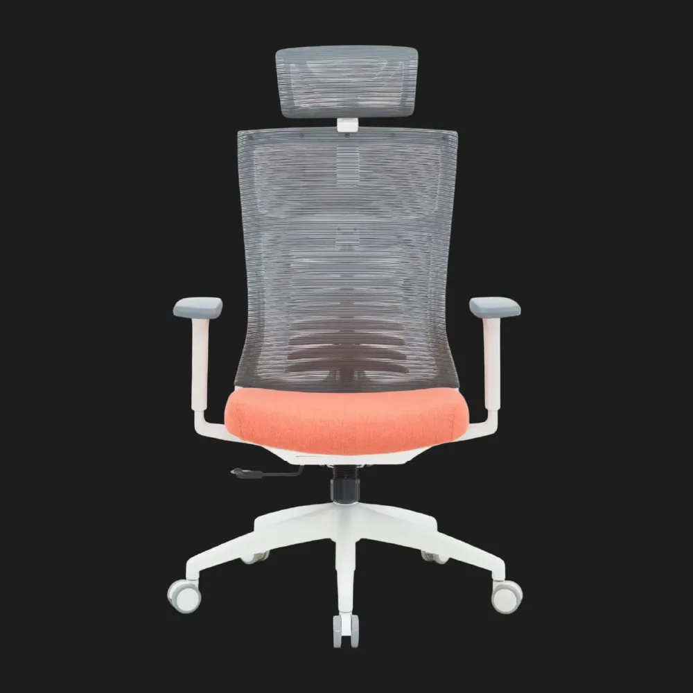 Крісло офісне Officepro Balance OC550-W-DG-OR (White/Dark Gray/Orange) (UA)