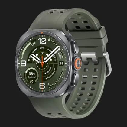 Смарт-годинник Samsung Galaxy Watch Ultra 2 47mm Titanium Silver LTE with Olive Marine Band (SM-L715FZSA) (Standard)