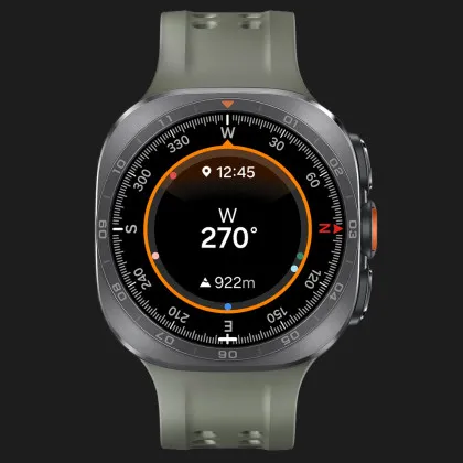 Смарт-годинник Samsung Galaxy Watch Ultra 2 47mm Titanium Silver LTE with Olive Marine Band (SM-L715FZSA) (Standard)
