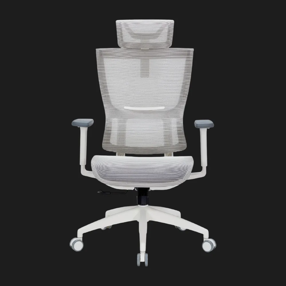 Крісло офісне Officepro Elegant OC660-W-LG-LG (White/Light Gray) (UA)