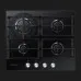 Варильна поверхня Samsung газова, 60 см (NA64H3010AK/WT) (Black)