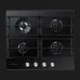 Варильна поверхня Samsung газова, 60 см (NA64H3030AK/WT) (Black)