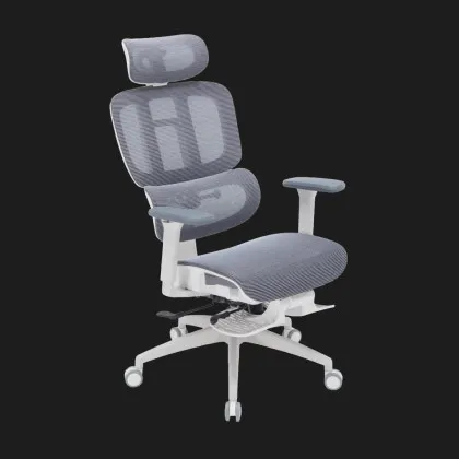 Крісло офісне OfficePro Skyline Footrest OC750-W-DG-DG (White/Dark Gray) (OC750-W-DG-DG) (UA)