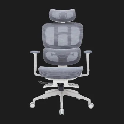 Крісло офісне OfficePro Skyline Footrest OC750-W-DG-DG (White/Dark Gray) (OC750-W-DG-DG) (UA)