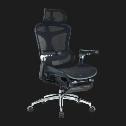 Крісло офісне Sihoo DORO C300 Pro Mesh (Black) with Footrest (DORO-C300-PRO-M101-JT) (UA) у Запоріжжі