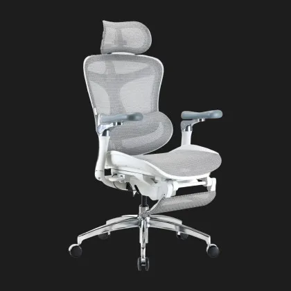 Крісло офісне Sihoo DORO C300 Pro Mesh (White) with Footrest (DORO-C300-PRO-M102-JT) (UA)
