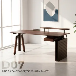 Комп'ютерний стіл Sihoo D07 (Walnut/Black) (D07B-101/D07J-101-AB) (UA) в Бродах