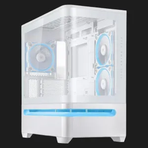 Корпус ASUS Prime AP202 Tempered Glass ARGB (White) (90DC00P3-B19000)