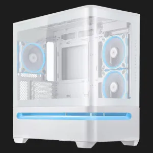 Корпус ASUS Prime AP202 Tempered Glass ARGB (White) (90DC00P3-B19000)