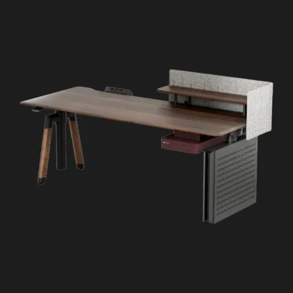 Комп'ютерний стіл Sihoo D07 (Walnut/Black) (D07A-101/D07J-101-AB/D07-P) (UA) у Запоріжжі