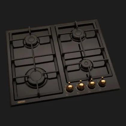 Газова варильна поверхня ELEYUS SILVA 60 BL + RB CF (Black)