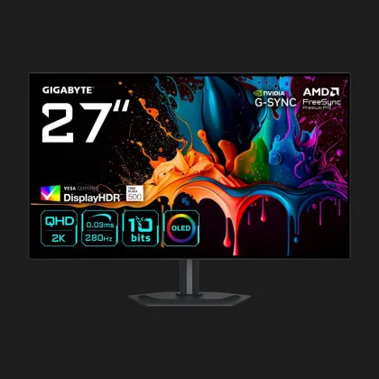 Монітор GIGABYTE 27" MO27Q28G OLED 280Hz (UA)