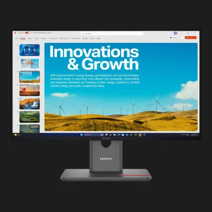 Монітор Lenovo 23.8" ThinkVision P24QD-40 IPS 120Hz 64B1GAT1UA (UA)