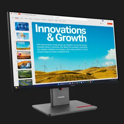 Монітор Lenovo 23.8" ThinkVision P24QD-40 IPS 120Hz 64B1GAT1UA (UA)