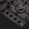 Варильна поверхня ELEYUS газова, 60 см (ALMADA 60 BL CTF) (Black)
