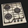 Варочная панель ELEYUS газовая, 45 см (RIO 45 BG CF) (Beige)
