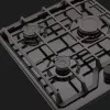 Варильна поверхня ELEYUS газова, 45 см (MAGENTA 45 BL CF) (Black)