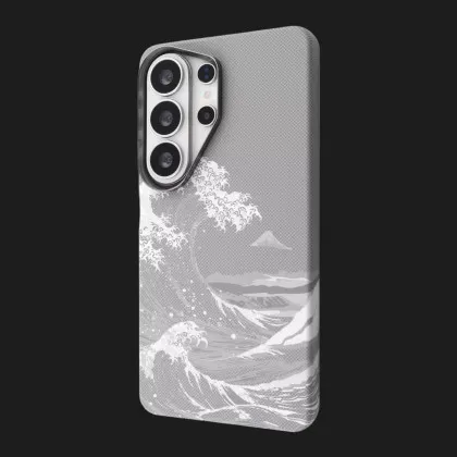 Чехол Proove Gleam Case with Magnetic Ring для Samsung Galaxy S26 Ultra (White Waves) в Вараше
