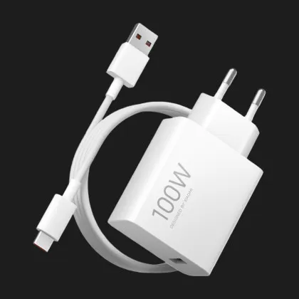 Блок живлення Xiaomi 100W Charging Combo (BHR095VEU) (White) + Кабель