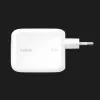 Блок питания Belkin 67Вт USB-C PD, PPS, встроенный кабель USB-C (White)