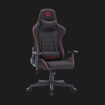 Крісло для геймерів GamePro GC575FB Fabric Size L (Black/Red) (UA)