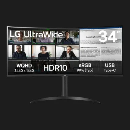 Монітор LG 34" VA 100Hz 34WR55QK-B (UA)