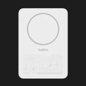 Зарядное устройство для Power Bank Belkin 10000мАh, 20W/Qi2 7.5W, Slim Magnetic (White) в Белой Церкви