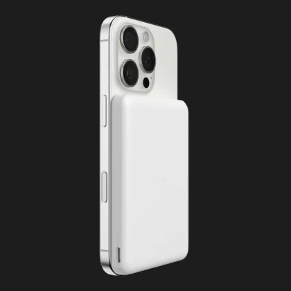 Зарядний пристрій Power Bank Belkin 10000мАh, 20W/Qi2 7.5W, Slim Magnetic (White)