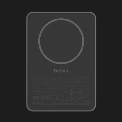 Зарядний пристрій Power Bank Belkin 5000мАh, 15W/Qi2 7.5W, Slim Magnetic (Black)