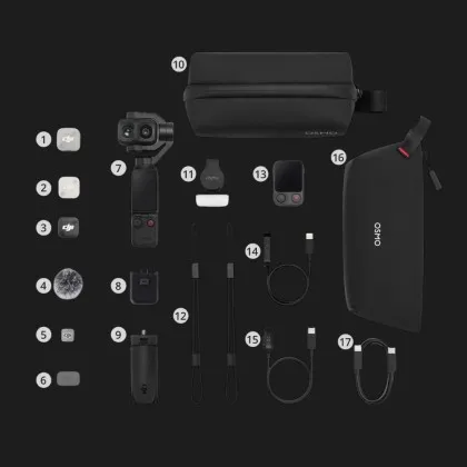 Екшн-камера DJI Osmo Pocket 4P Vlog Combo (Classic Black) в Новому Роздолі