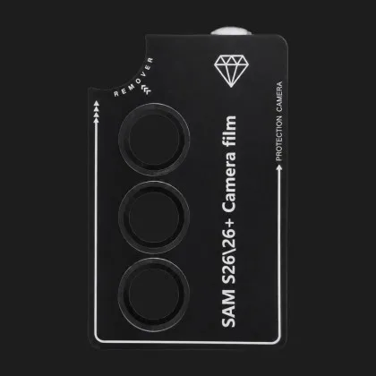 Защитное стекло Monblan для камери Samsung S26/S26+ Metal Ring Series (Black)