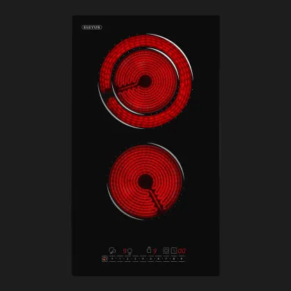 Варочная панель ELEYUS электрическая, 30 см (H3EBHG SL 30 BL V1) (Black)
