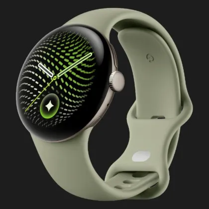 Смарт-годинник Google Pixel Watch 5 41mm LTE Satin Pyrite Aluminum Case / Olive Active Band