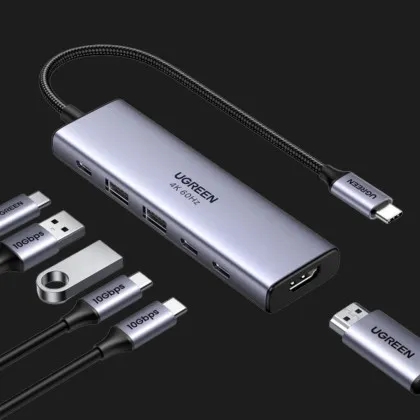 Переходник CM511 USB-C to HDMI+2xUSB 3.2+2xUSB-C 3.2+PD Power (35999) (Space Gray) в Вараше