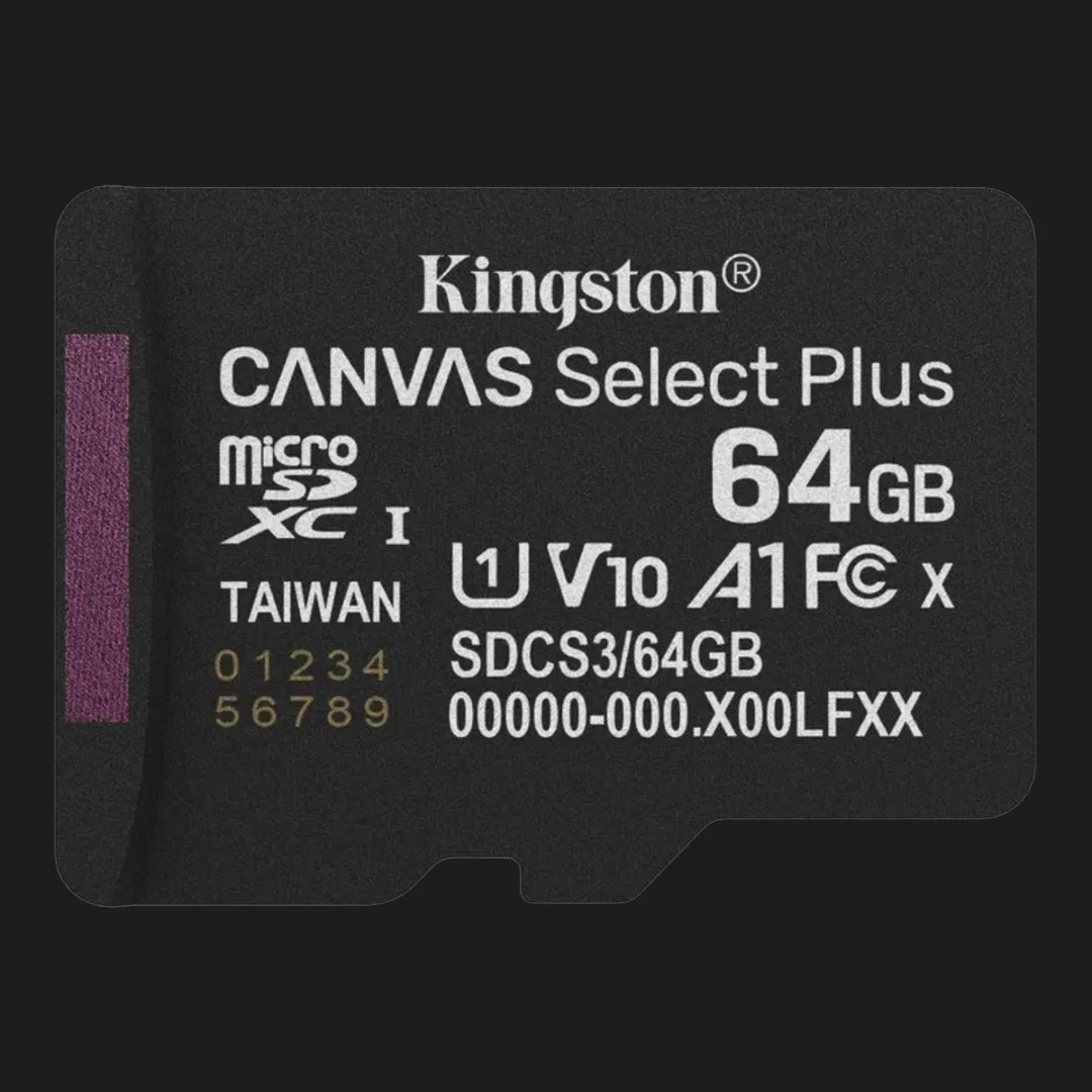 Карта пам'яті Kingston Canvas Select Plus Micro SDXC Gen3 64GB (SDCS3/64GBSP)