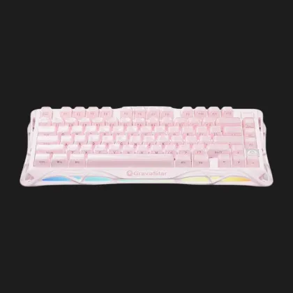 Клавіатура механічна GravaStar Mercury K1 80keys GravaStar x Kailh Cheery Pink EN BT/WL/USB (Pink) (GS_K1_P_PNK) в Сумах