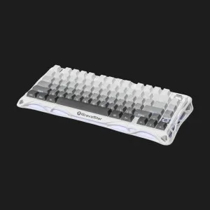 Клавіатура механічна GravaStar Mercury K1 80keys GravaStar x Kailh Cheery Pink EN BT/WL/USB (White) (GSK1_GWHT) в Сваляві