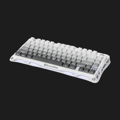 Клавіатура механічна GravaStar Mercury K1 80keys GravaStar x Kailh Cheery Pink EN BT/WL/USB (White) (GSK1_GWHT) в Сумах