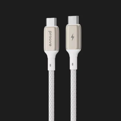 Кабель Proove Dense Metal Type-C to Type-C 60w (1m) (White) во Львове
