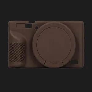 Чохол силіконовий Canon G7X Mark III для цифрових фотокамер (Coffee)