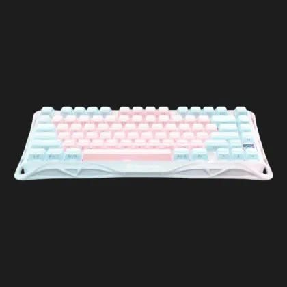 Клавиатура механическая GravaStar Mercury K1 Lite 80keys GravaStar x BSUN Grey BT/WL/USB (Pink/blue) в Полтаве